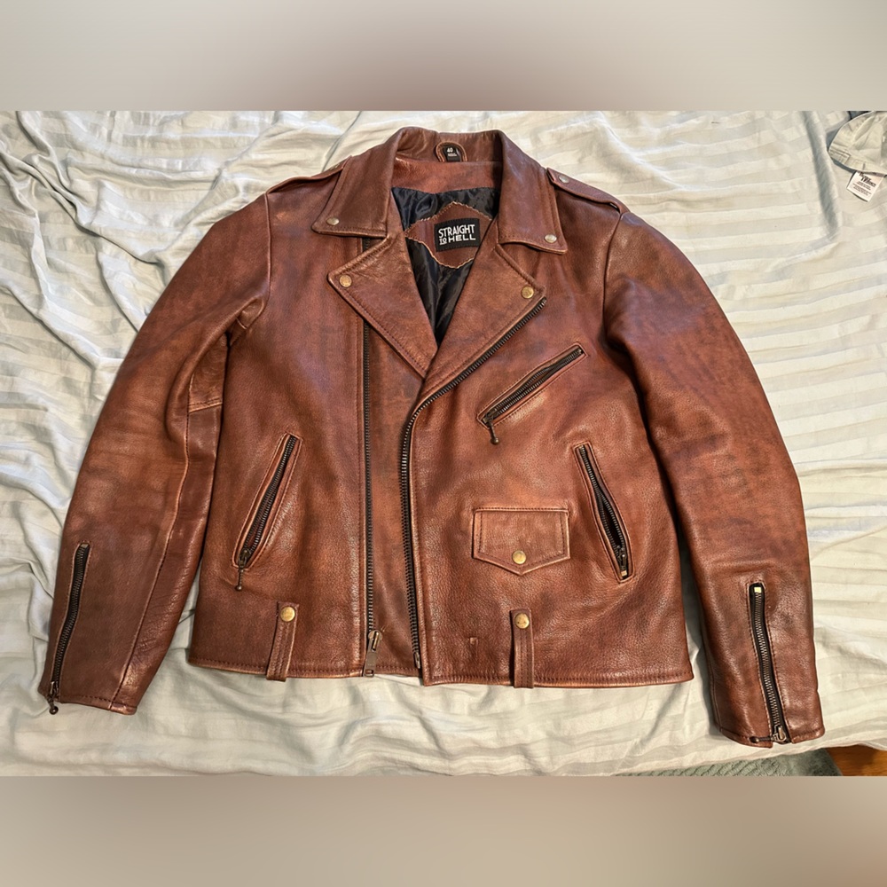 Straight to Hell Leather Jacket (40R)